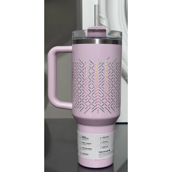 Stanley Quencher H2.0 FlowState Tumbler 40oz, PINK ICICLE GLOSS - Picture 3 of 5